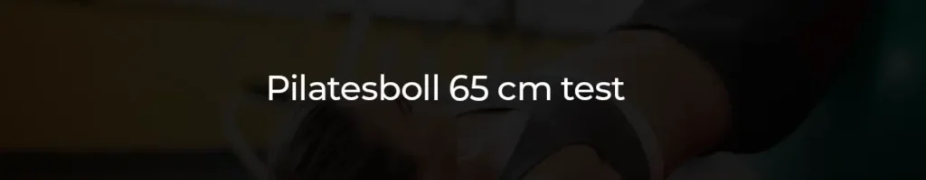 Pilatesboll 65 cm test