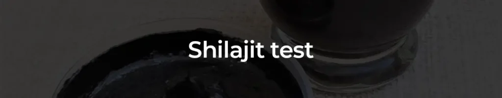 Shialjit test