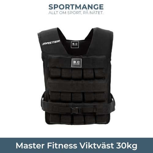 Master Fitness Viktväst 30kg, högkvalitativ viktväst för intensiv styrketräning och uthållighet.